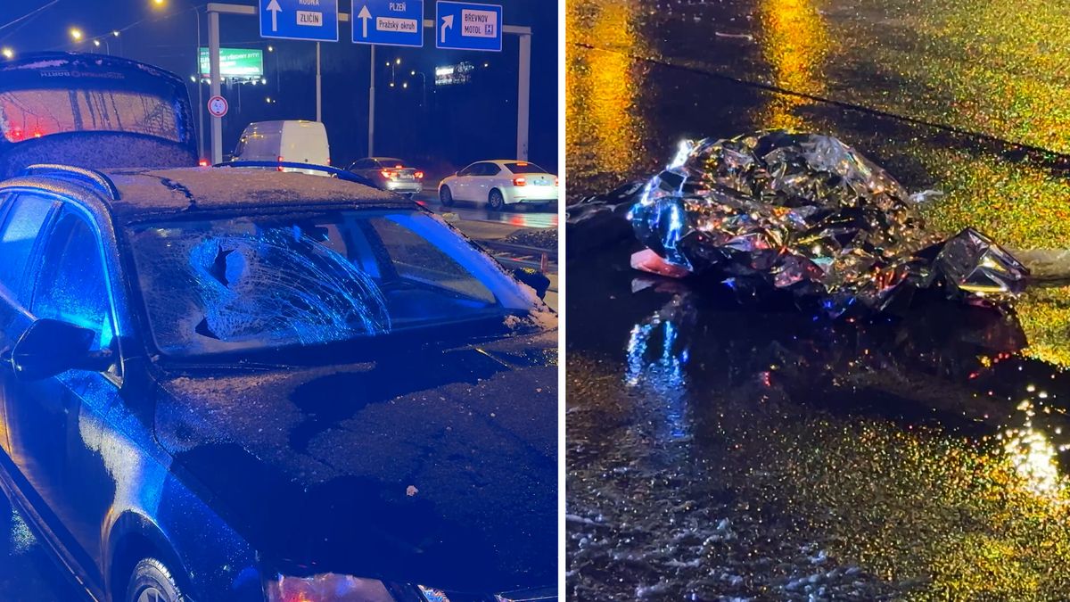 Auto srazilo v Praze na přechodu mladého muže